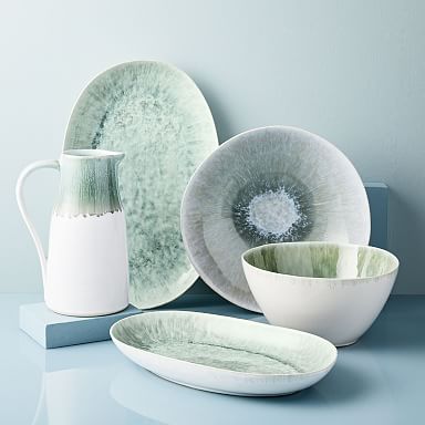 Rim Bone China Serveware - White